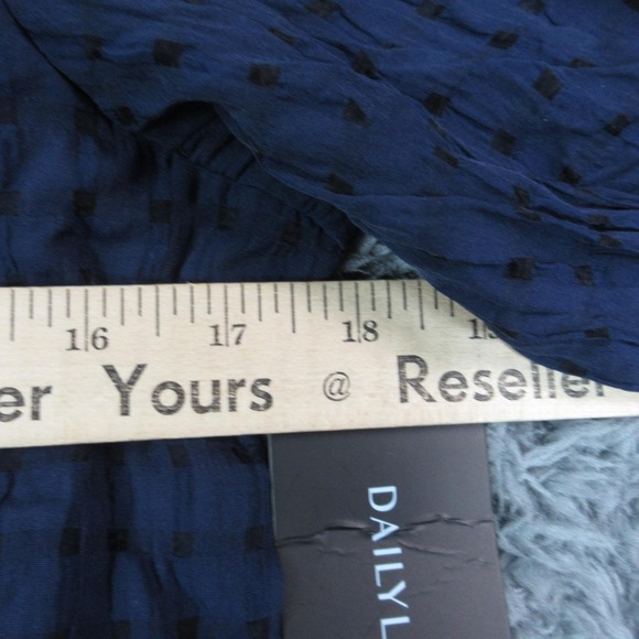 Pinch Dress Womens Small Blue Check Puff Sleeve Tiered Maxi Boho Lined NWT - Picture 5 of 16